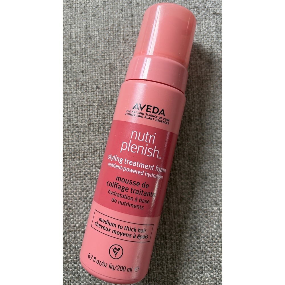 Aveda Nutri-Plenish Styling Treatment Curly Hair Care Styler Mousse Foam 6.7oz